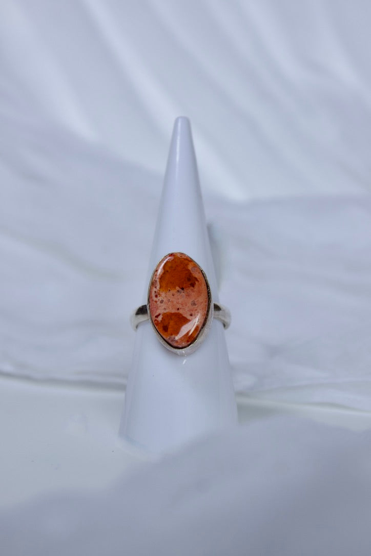 Mexican Fire Opal ring, size 6.5 | unleash creativity & sexuality, and balance emotions