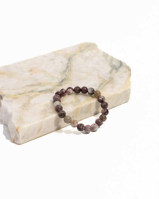 Pink Tourmaline mala bracelet | tranquility and emotional healing