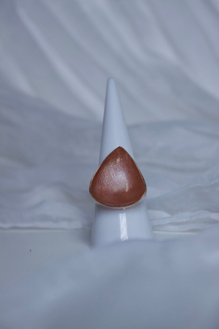 Sunstone ring, size 7.75 | enhance manifestations and lucid dreams