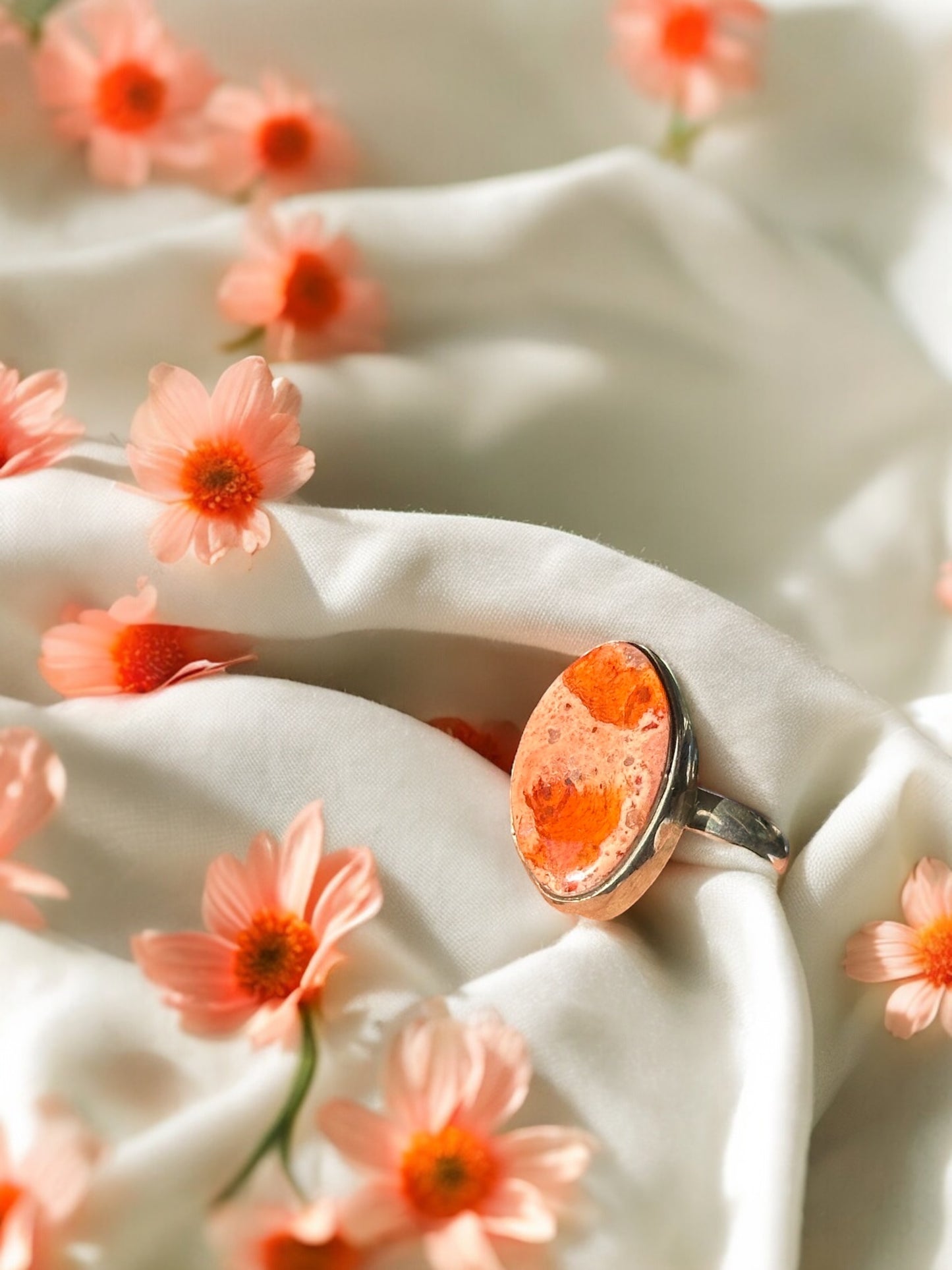 Mexican Fire Opal ring, size 6.5 | unleash creativity & sexuality, and balance emotions