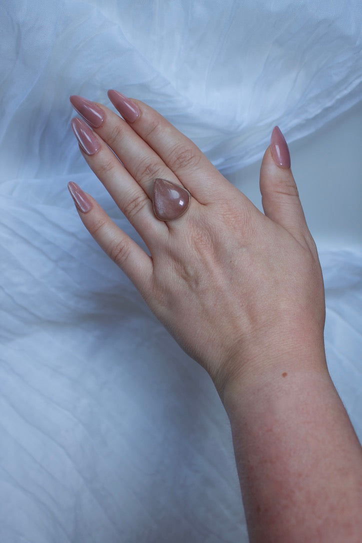 Sunstone ring, size 7.75 | enhance manifestations and lucid dreams