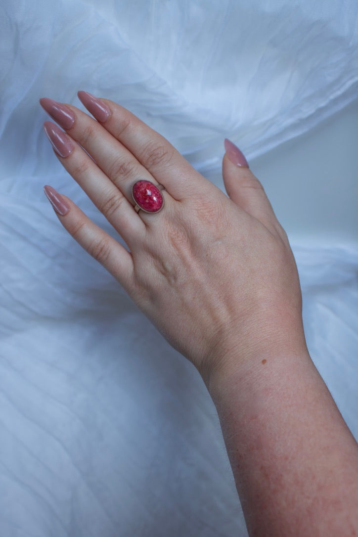 Ruby ring, size 8 | enhance vitality and enter an era of safety