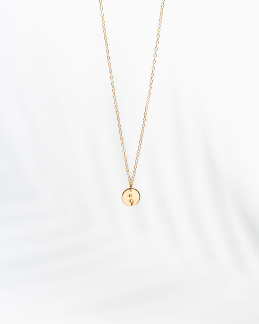 Semicolon Necklace