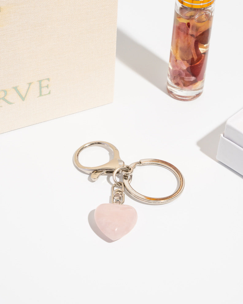 Self-Love & Romance Gift Set | Self-Love Poetry Book, Rose Quartz Heart, Allure Fragrance, & Mala Bracelet