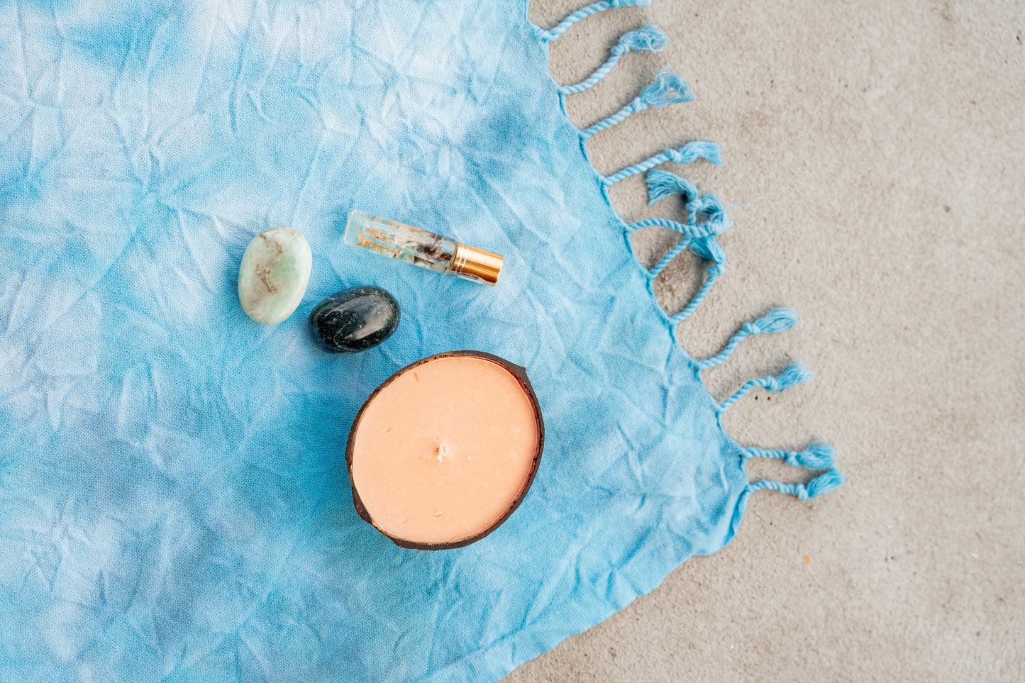 Coco Candle | Blossoming love- hand poured soy and coconut wax candle in a reusable natural coconut shell