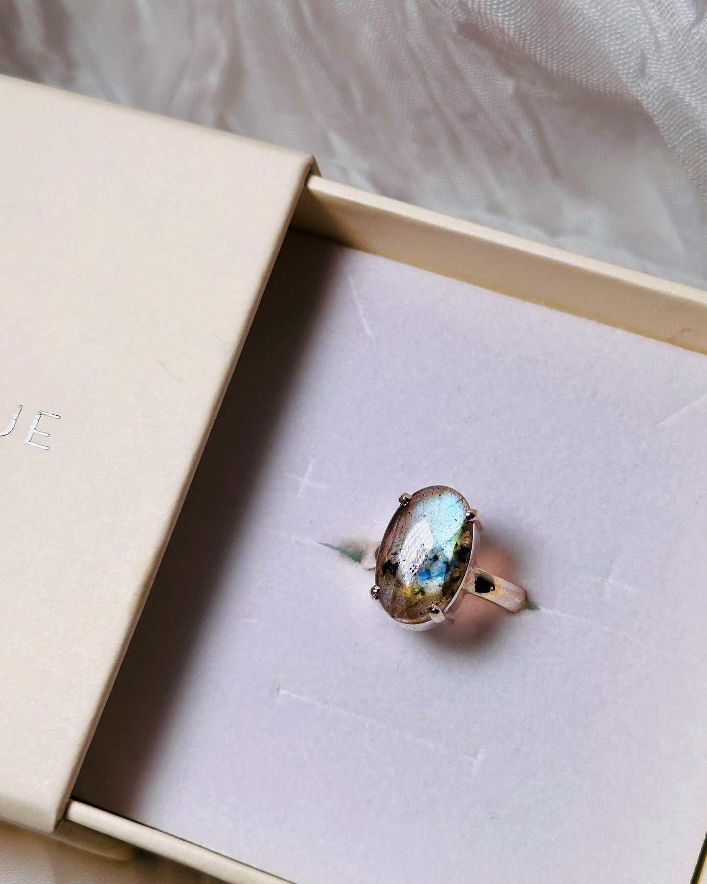 Labradorite ring, size 8.5 | Manifestation and Higher Consciousness