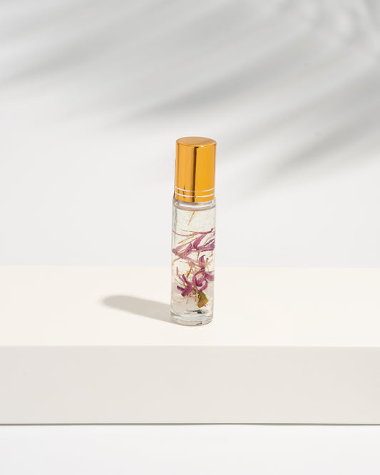 Imagine fragrance potion | creativity, lucid dream, and imagination attracting oil roller with dried florals , crystals, and essential oils