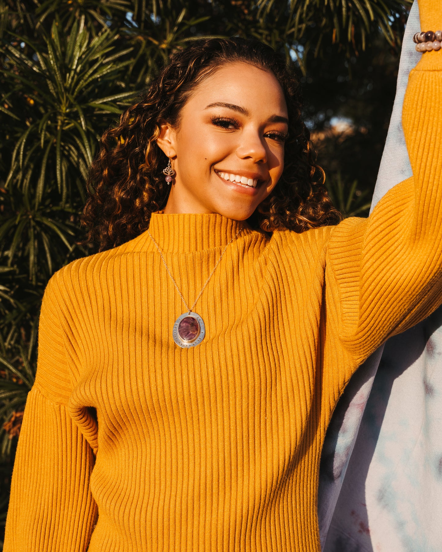 Affirmation series | I deserve happiness & love- amethyst affirmation necklace