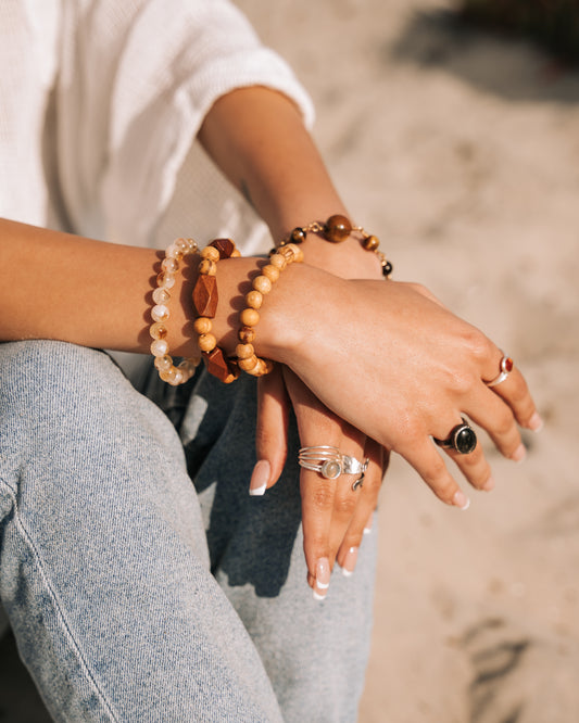 Certified Ethical Origin Palo Santo diffuser Mala bracelet