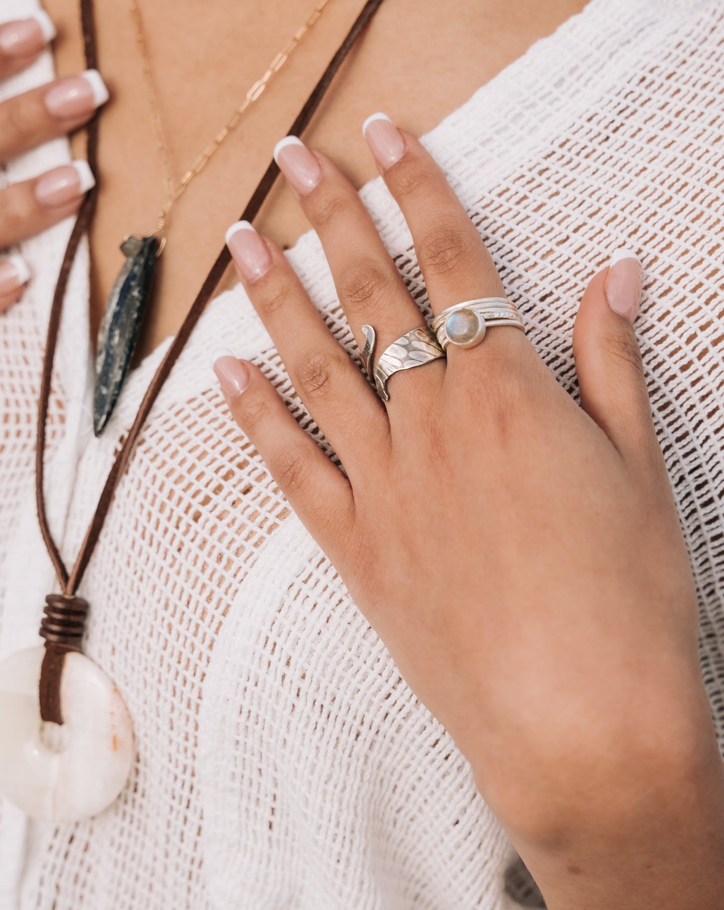Mini Visionary Ring: Labradorite Ring for Manifestation and Higher Consciousness