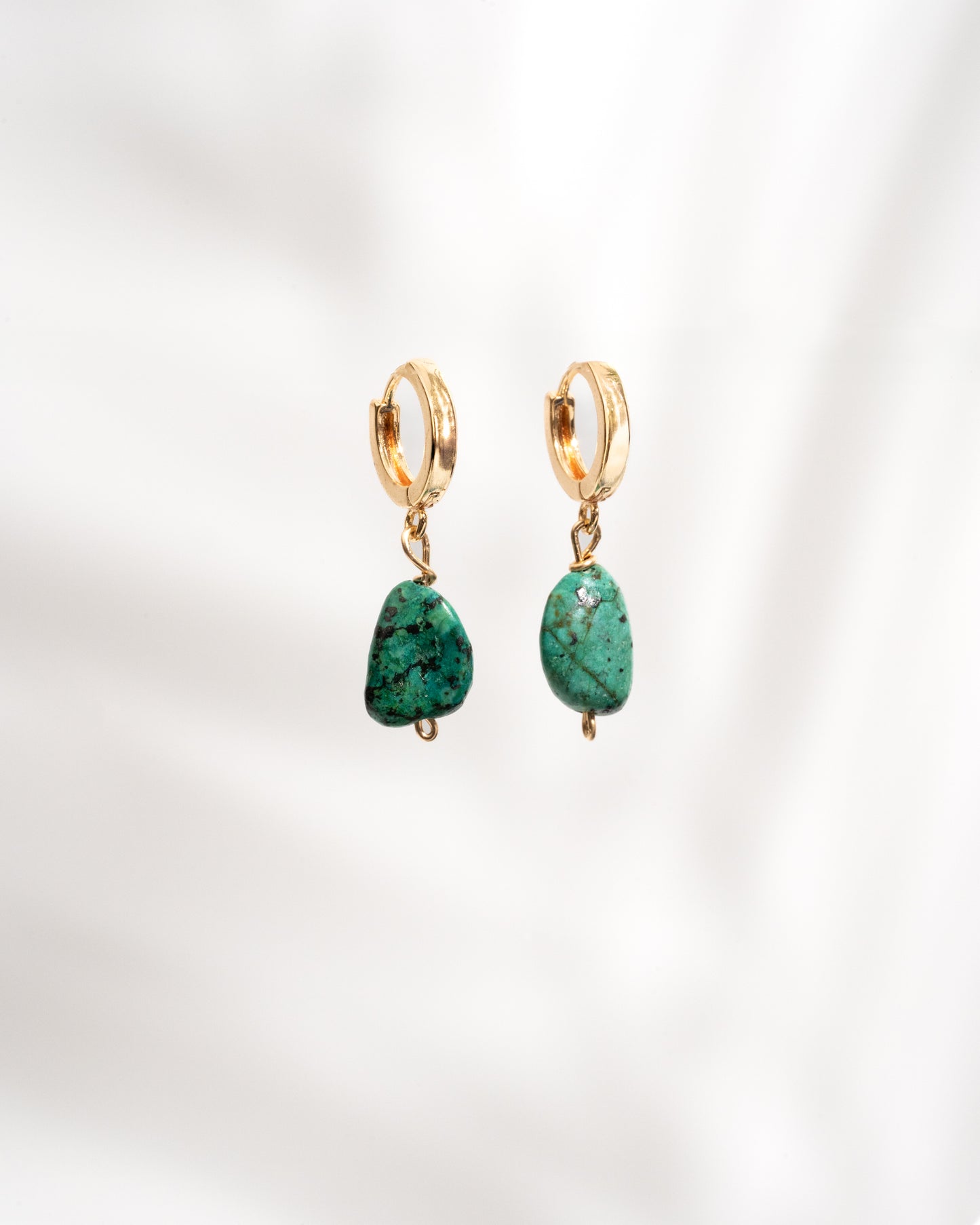 Hold Confidence close: Turquoise Huggie Earrings