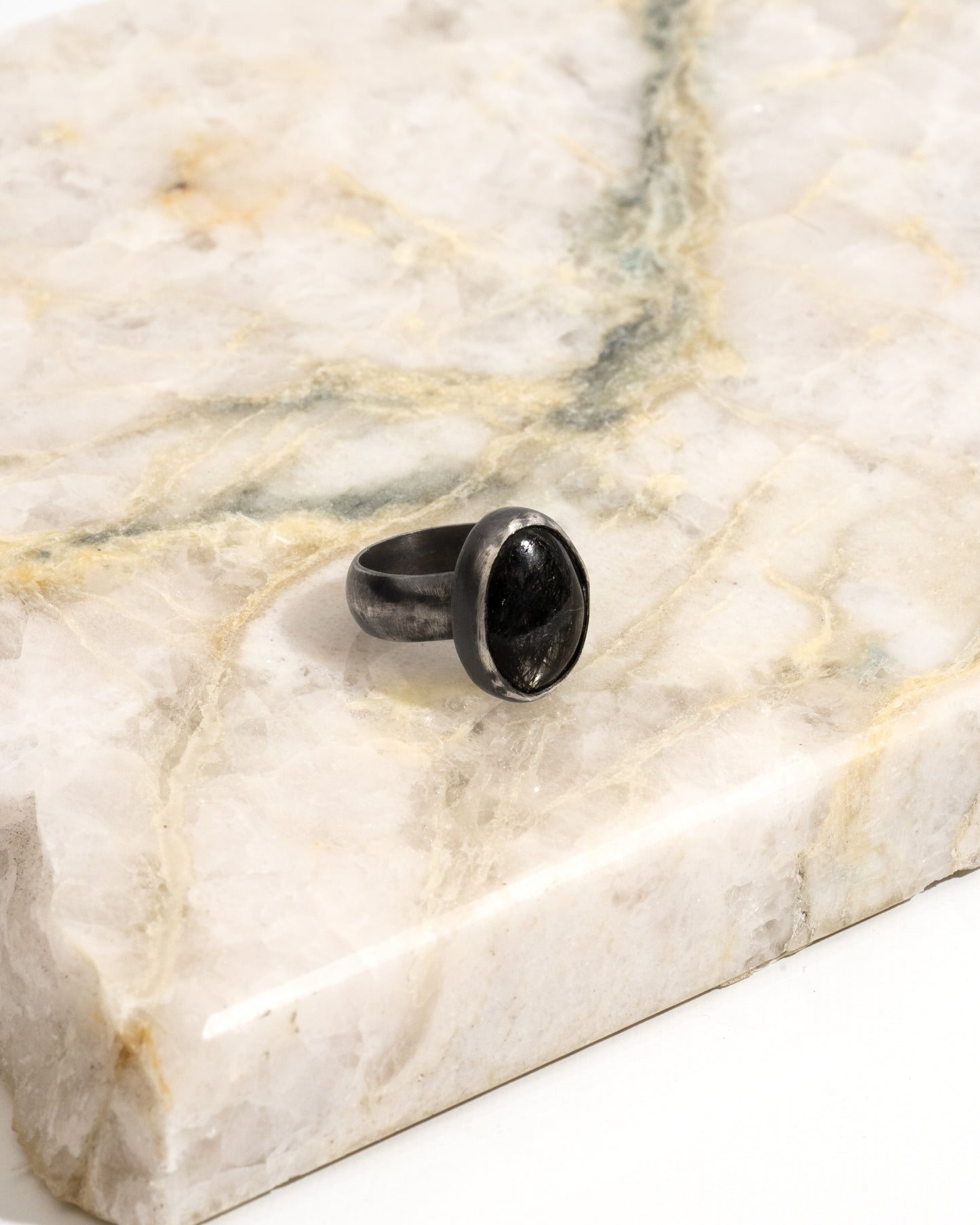 Rutilated Quartz Ring