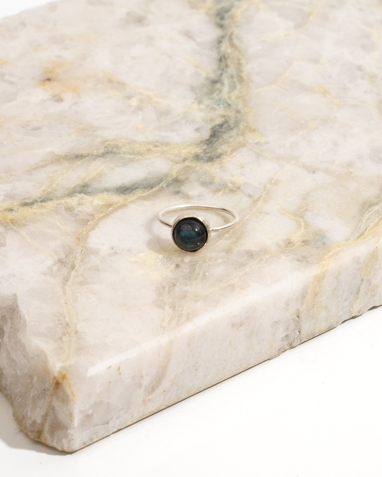 Mini Visionary Ring: Labradorite Ring for Manifestation and Higher Consciousness