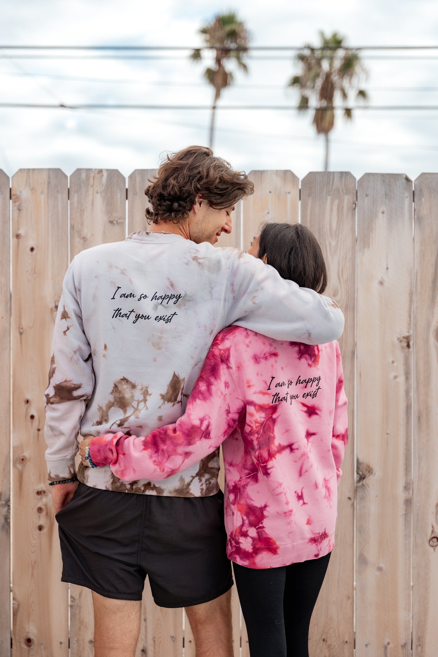 I'm so happy you exist | Hand Dyed Crewneck sweatshirt