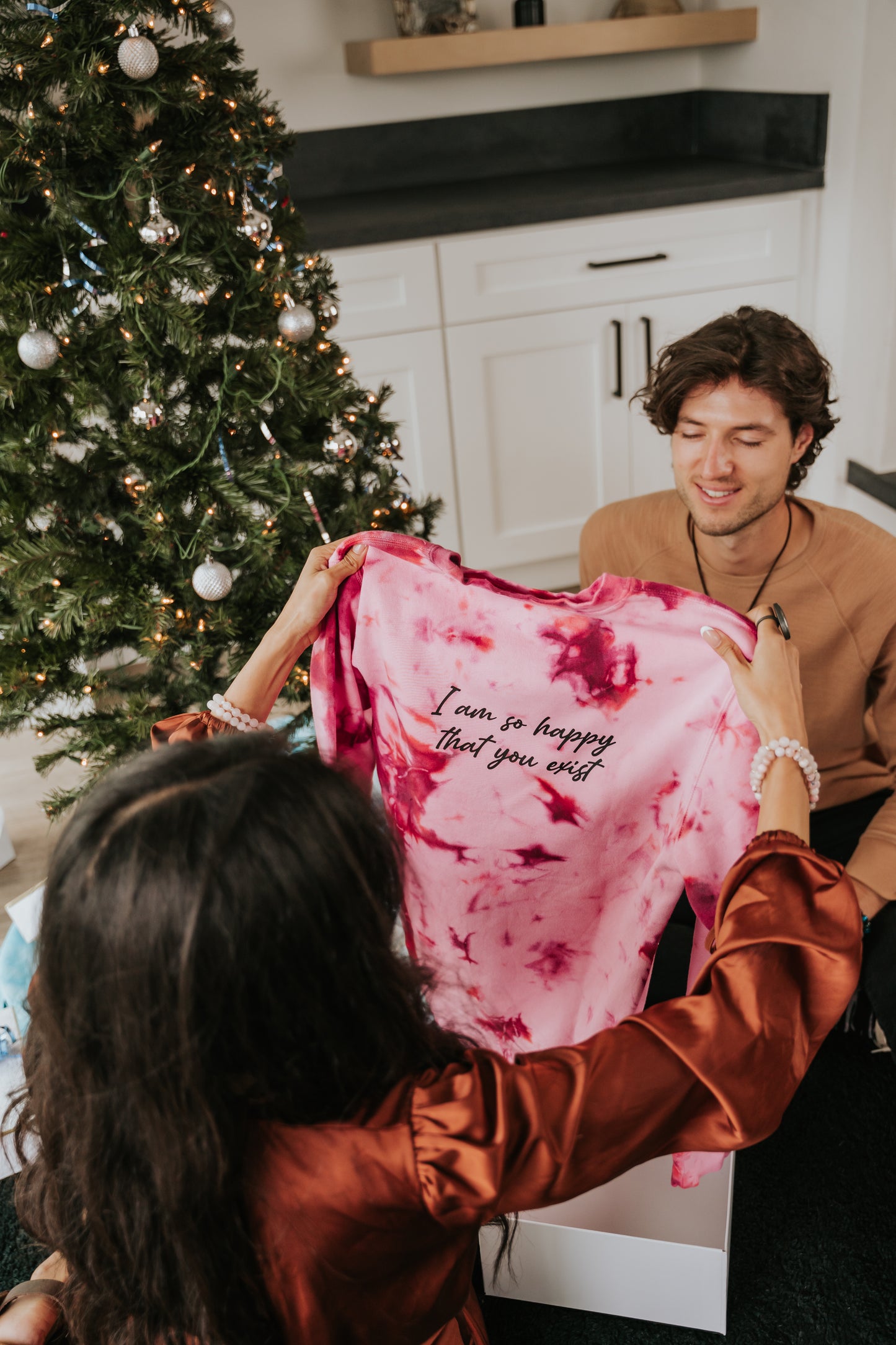I'm so happy you exist | Hand Dyed Crewneck sweatshirt