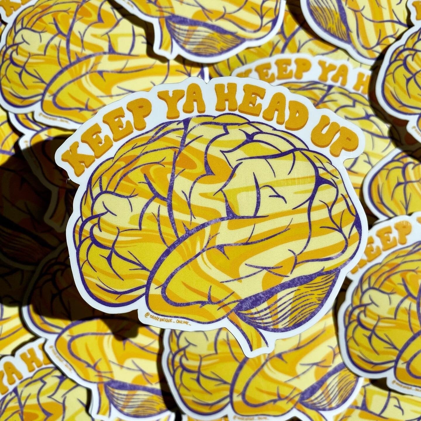 Keep Ya Head Up Sticker