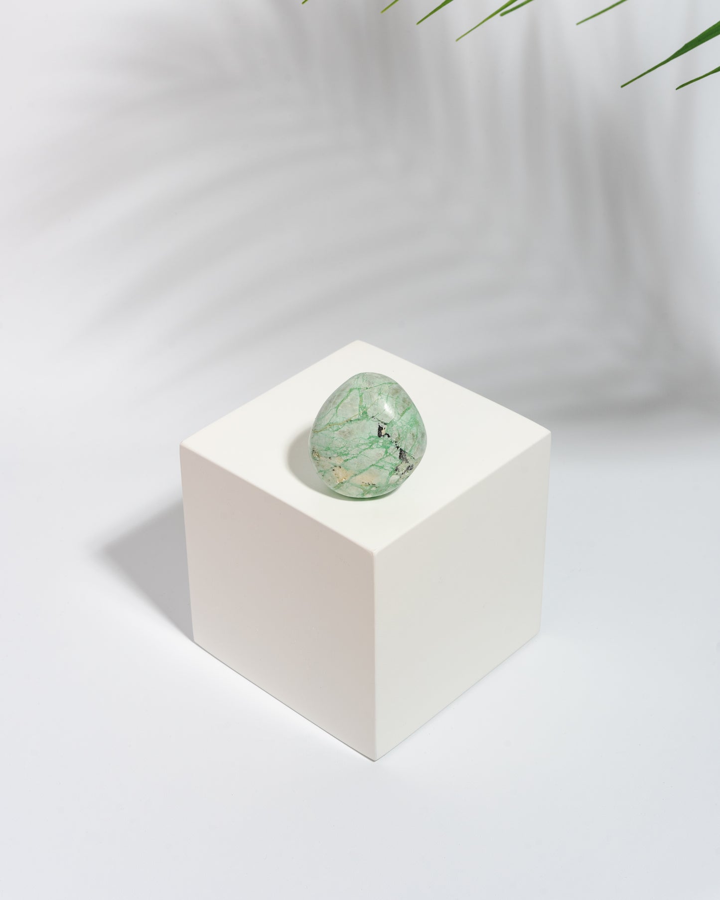 Green Moonstone Palm Stones