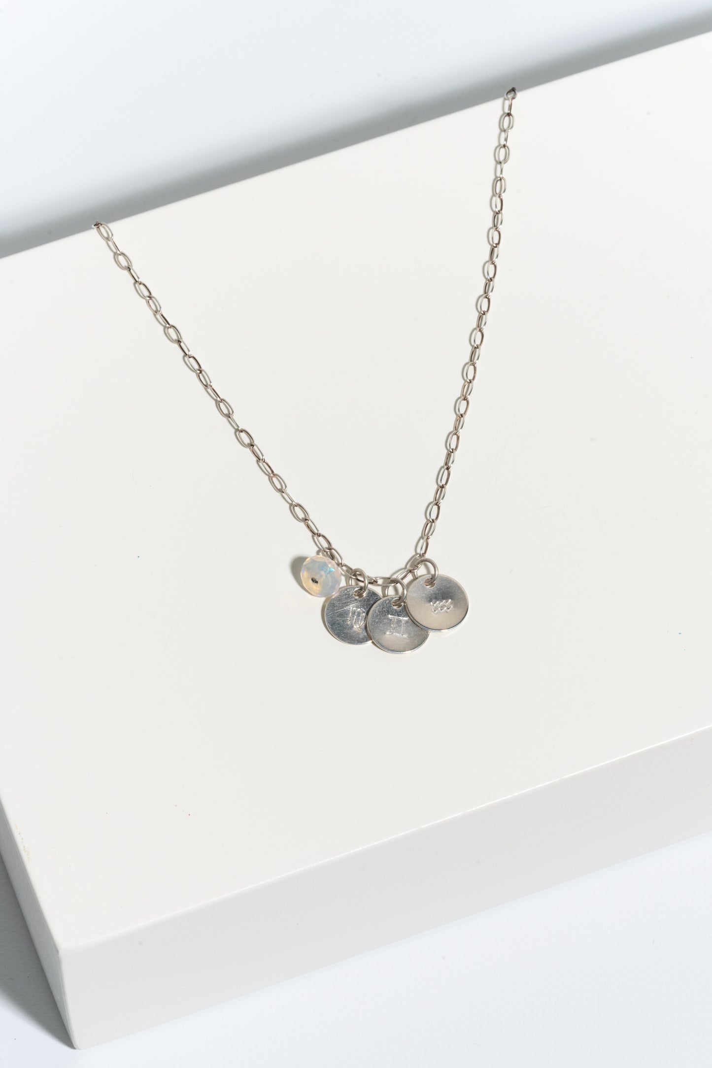 Custom Astrology chart necklace- Personalized horoscope necklace in sterling silver