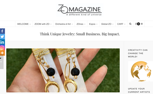 XO Magazine article | Think Unique Jewelry: Small Business. Big Impact.