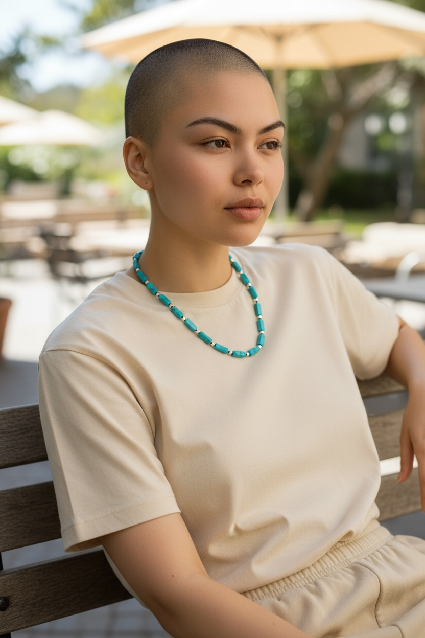 Turquoise beaded necklace | Channel your inner strength and enhance confidence