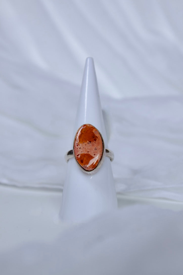 Mexican Fire Opal ring, size 6.5 | unleash creativity & sexuality, and balance emotions