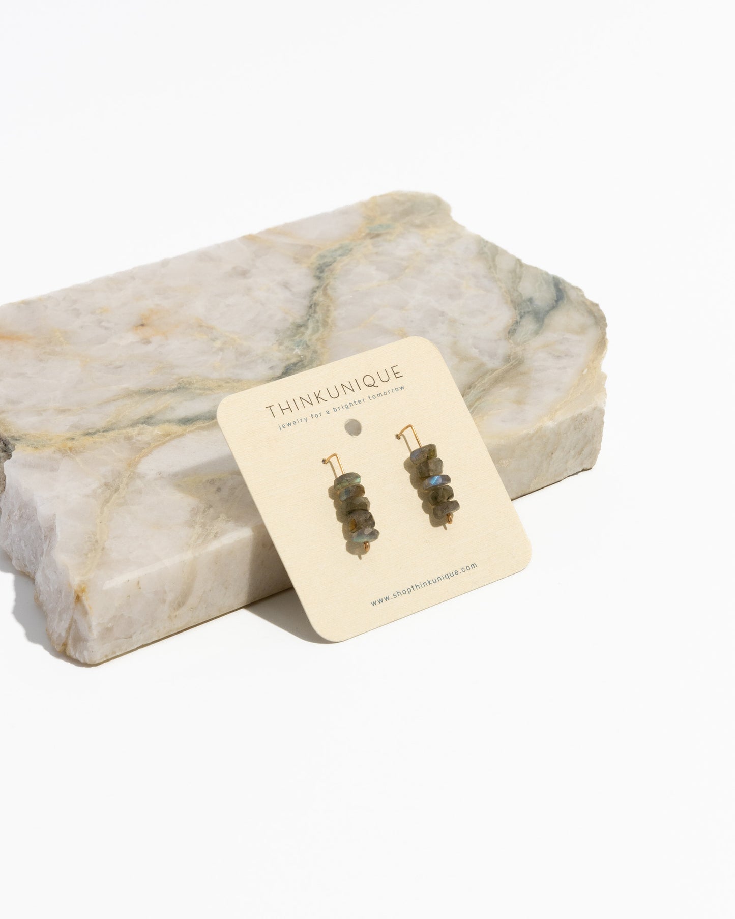 Labradorite threader earrings | unleash imagination and enhance manifestation