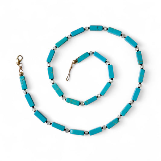 Turquoise beaded necklace | Channel your inner strength and enhance confidence