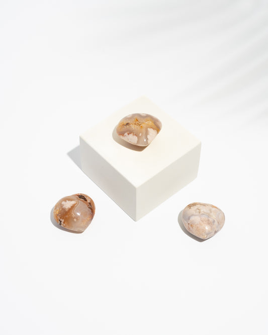Flower Agate Hearts