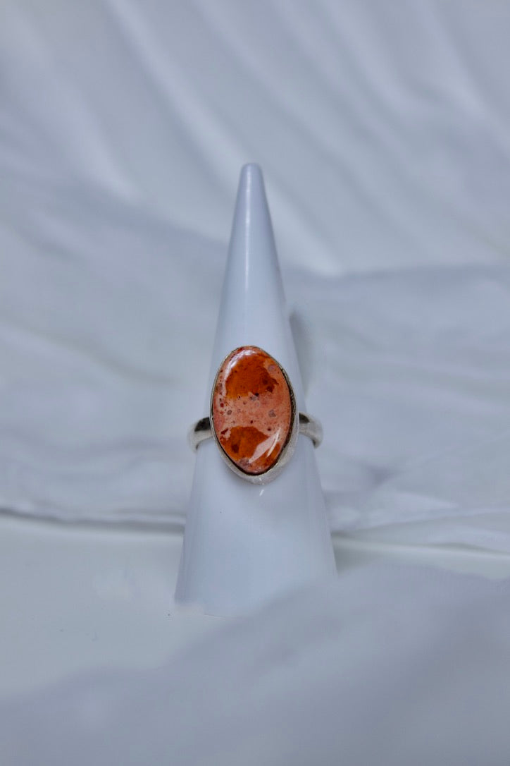 Mexican Fire Opal ring, size 6.5 | unleash creativity & sexuality, and balance emotions