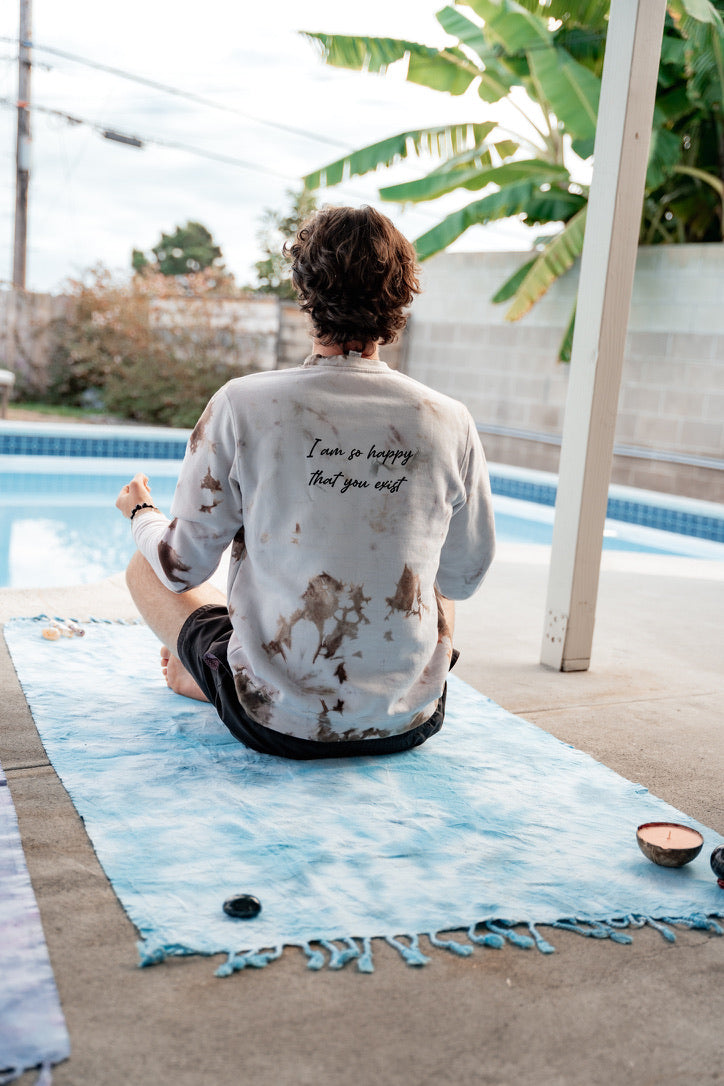 The Yoga Blanket | Blue Apatite- Organic turkish cotton towel, beach blanket, hand dyed sandless blanket (formerly the Versitowel)