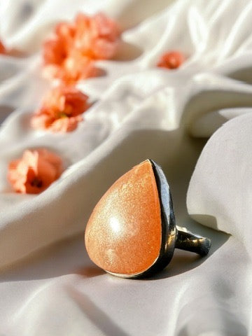 Sunstone ring, size 7.75 | enhance manifestations and lucid dreams