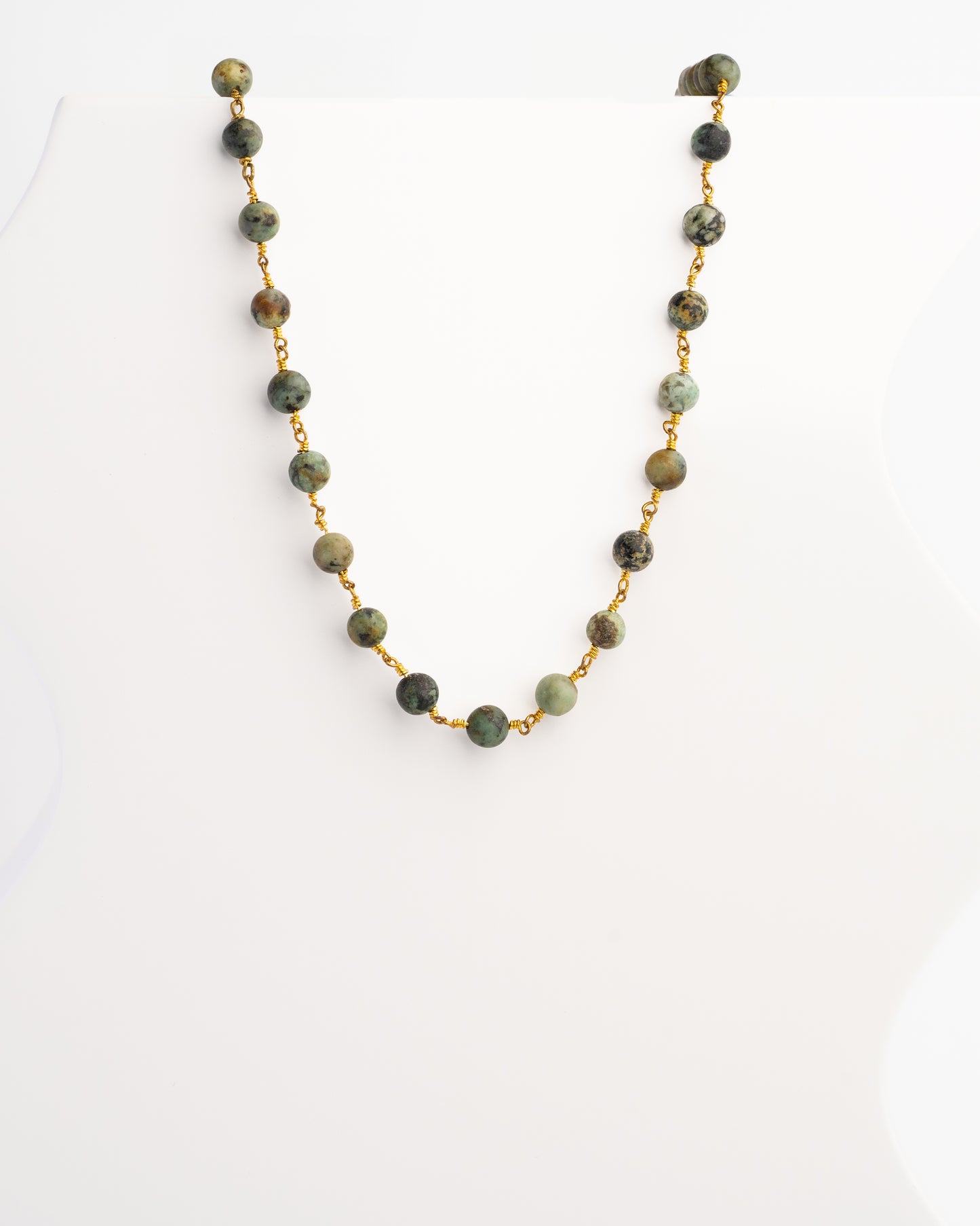 Confidence Choker Necklace with African Turquoise