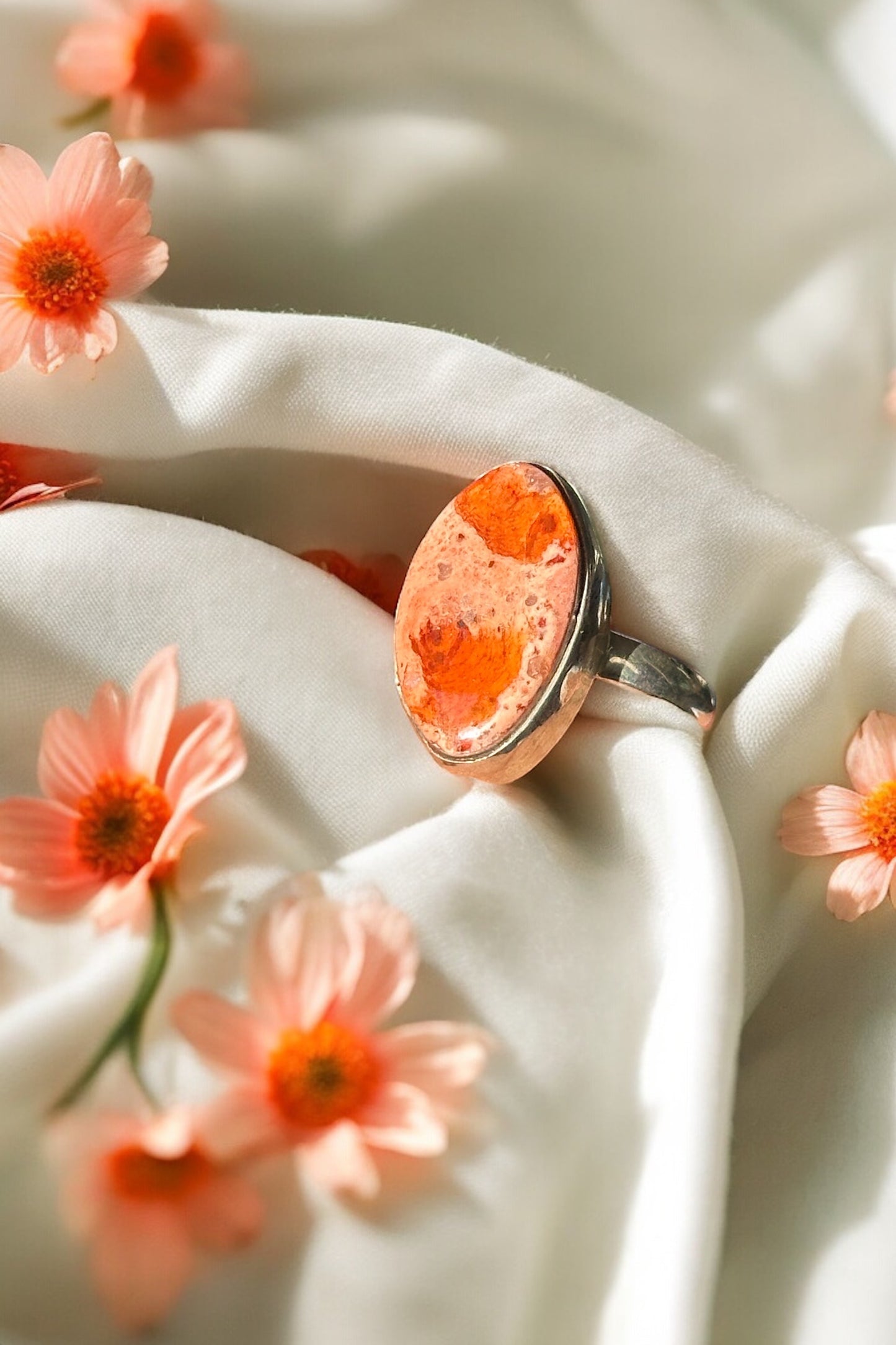 Mexican Fire Opal ring, size 6.5 | unleash creativity & sexuality, and balance emotions