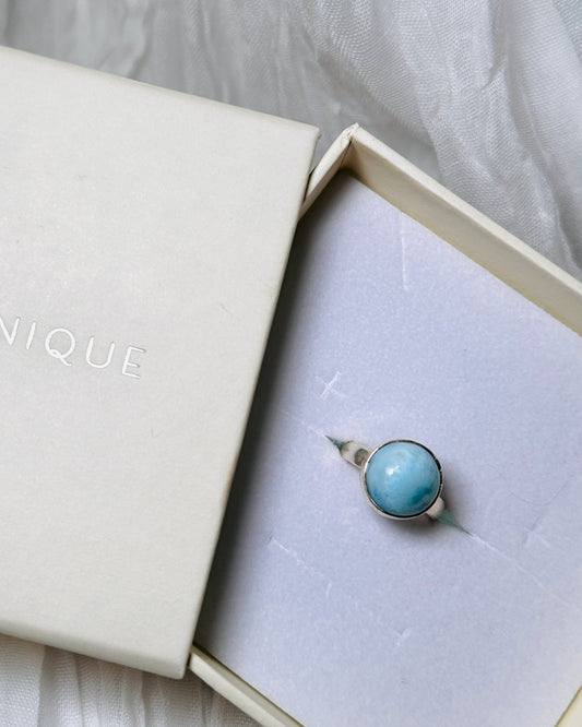 Larimar ring, size 6.5 | For Serenity and Emotional Balance