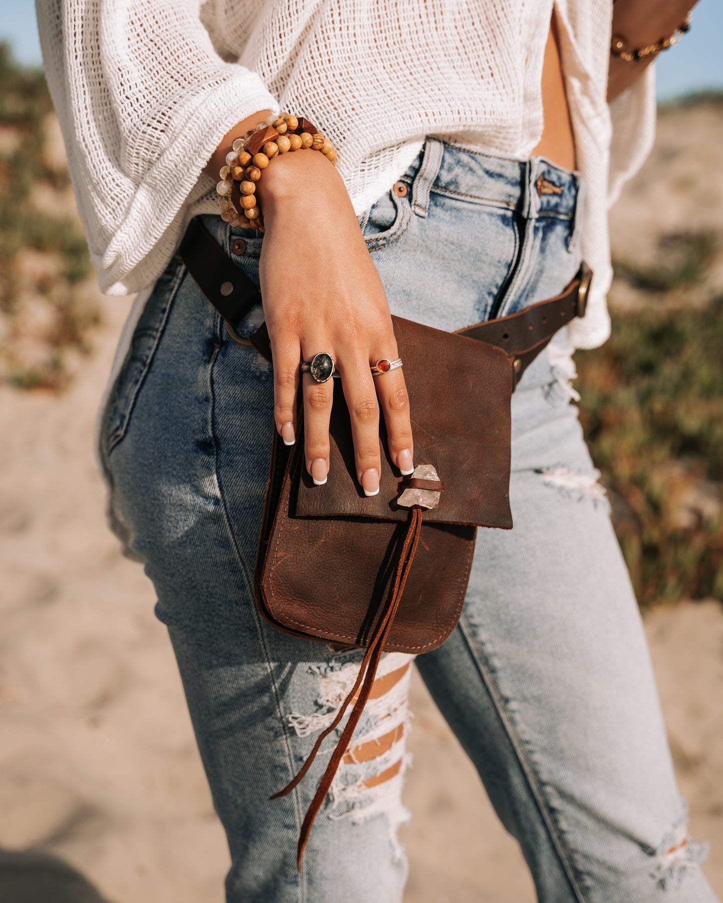 The Lover’s Leather Hip Bag