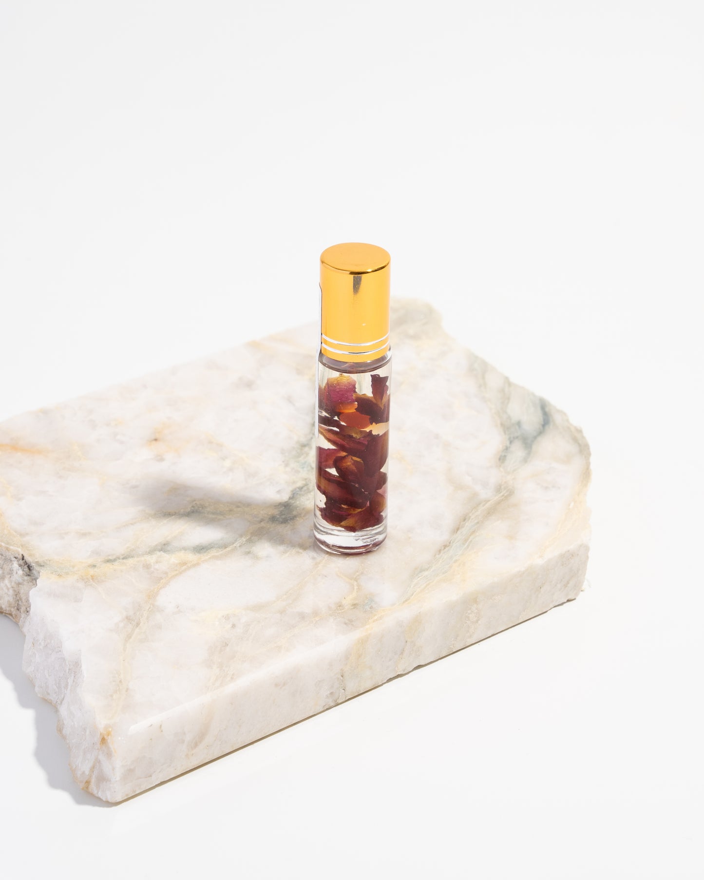 Allure fragrance potion | self love, compassion, and romance attracting oil roller with dried florals , crystals, and essential oils