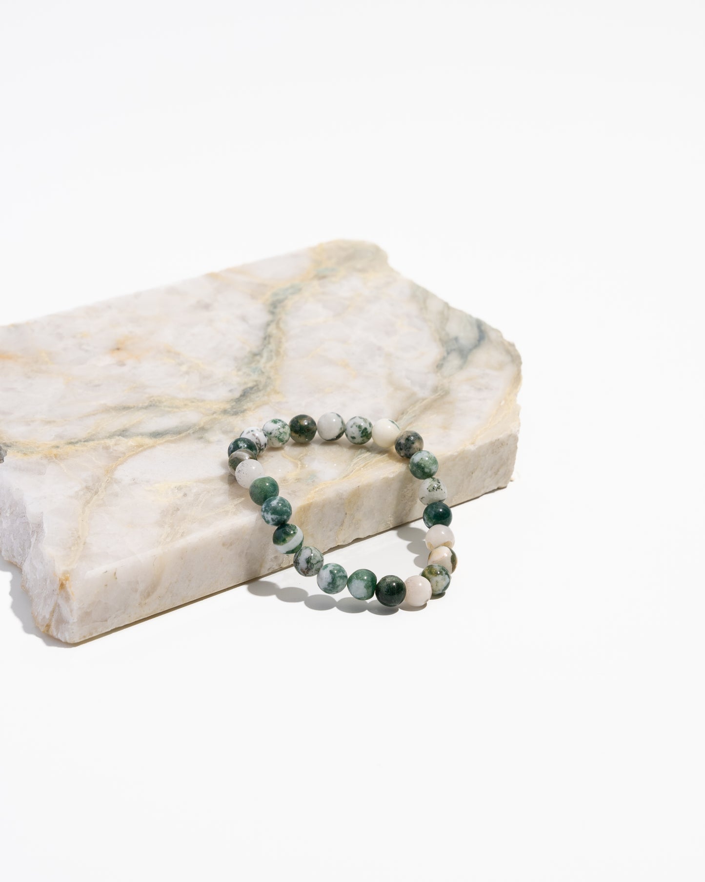 Tree agate Mala bracelet from Think Unique