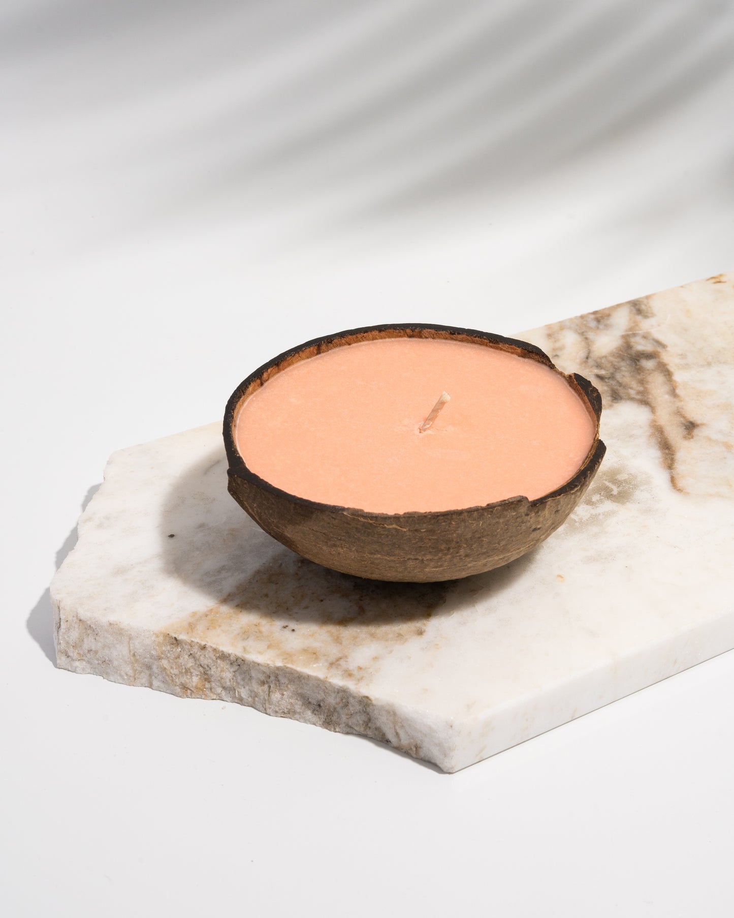 Coco Candle | Blossoming love- hand poured soy and coconut wax candle in a reusable natural coconut shell