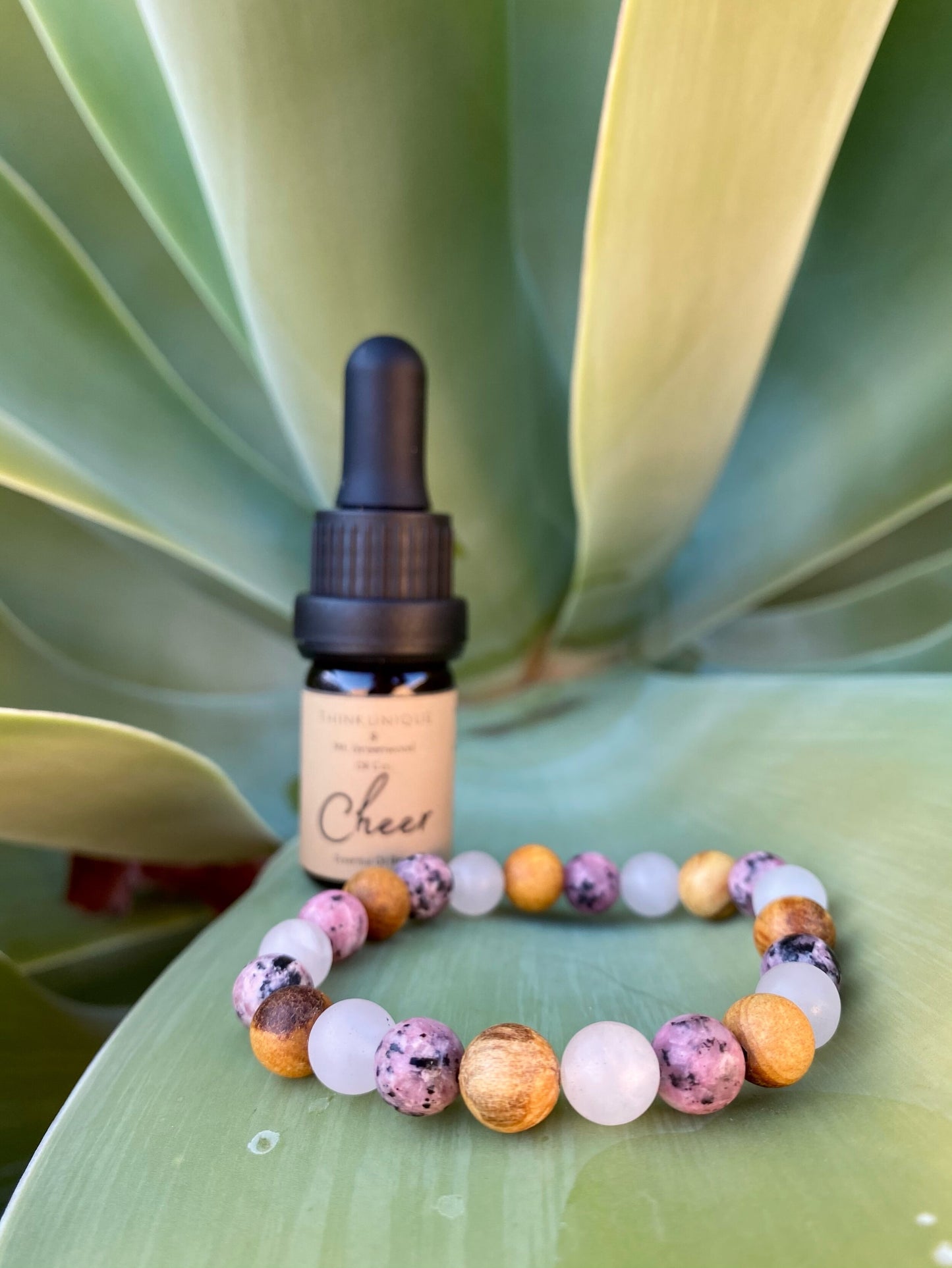 Cheer Essential Oil & Meditation Bracelet Collection